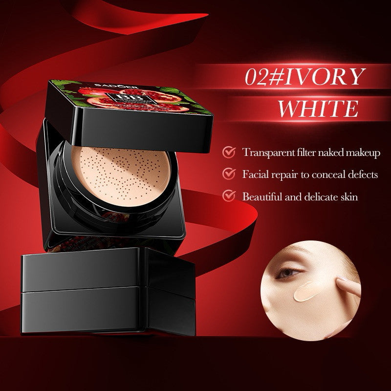 Pomegranate BB Cushion Powder First-Time Use